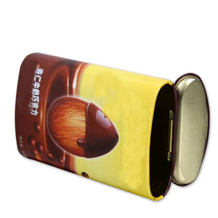 shaped chocolate tin packaging